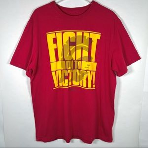 SC Authentic Apparel Fight On Victory Men's T-shirt Sz XL Red Graphic Tee *Read